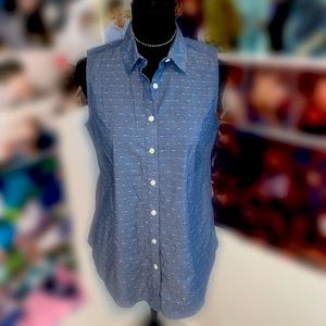 VanHeusen Button Down Sleeveless Shirt